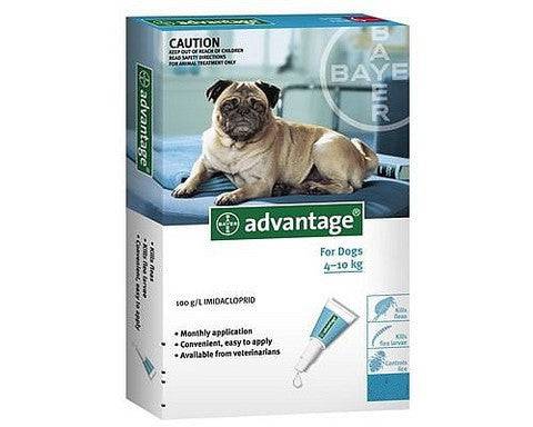 Advantage Medium Dog 4-10kg + 4 months