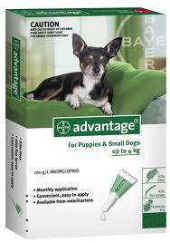 Advantage Small Dog 0-4kg + 4 months
