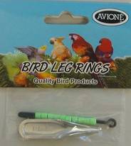 Avione Plastic Bird Leg Rings (Split Rings) - Image 2