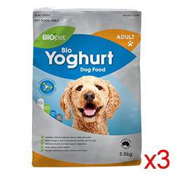 Biopet Yoghurt Adult Dog Food 3 x 3.5kg