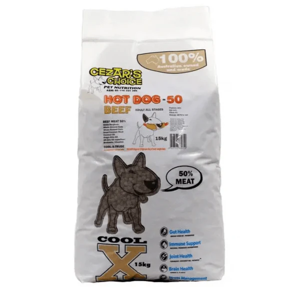 Cezars Hot Dog BEEF Dog Food 15kg