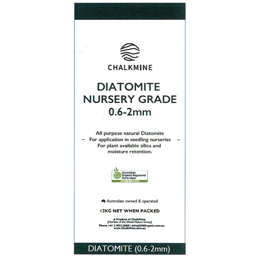 Diatomite Nursery Grade 0.6 to 2 mm 12kg