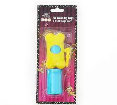 Dog Clean Up Bags w Hanger (2 x 20 bags) (Pet Basic) (DISC)