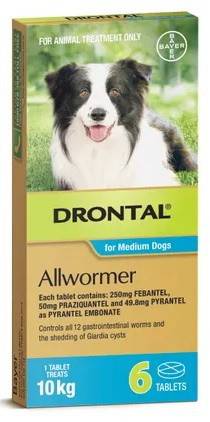 Drontal 10kg 6Pk TABLETS