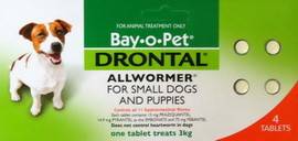 Drontal 3kg 4Pk TABLETS
