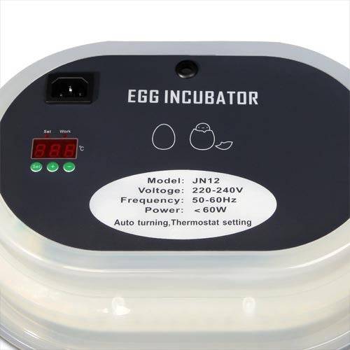 Egg Incubator, Fits 12 Chicken Eggs, Fully Automatic (JN12) - Image 5