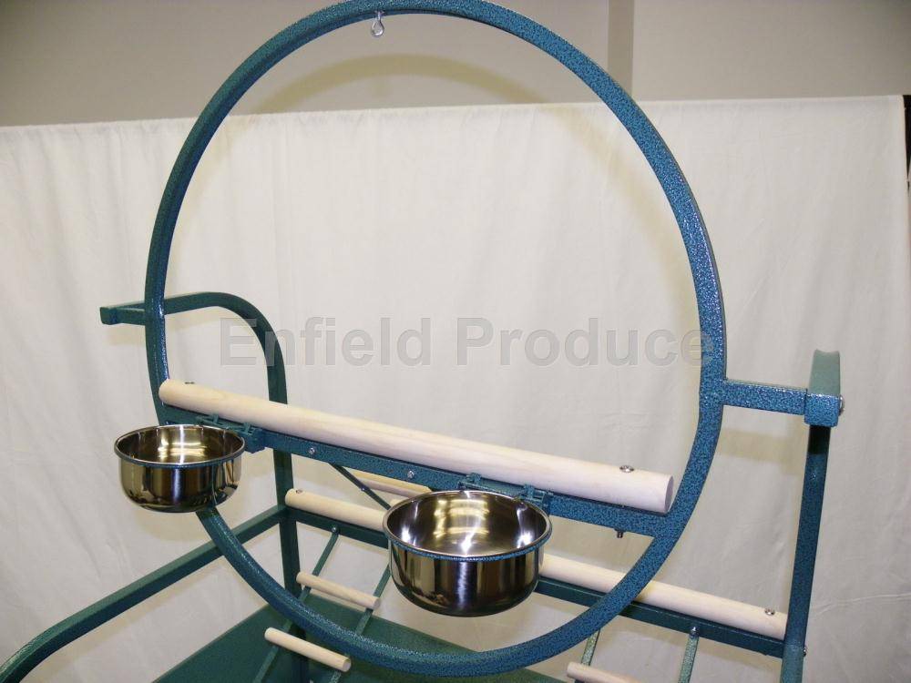 Extra Large Metal Parrot Stand on Wheels - Image 5