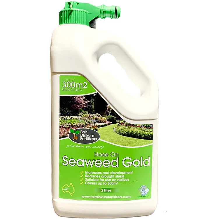 Fair Dinkum Fertilizers Seaweed Gold Liquid Hose On RTU 2L