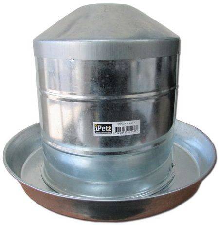 Ipetz Galvanised Chicken Waterer - Image 2