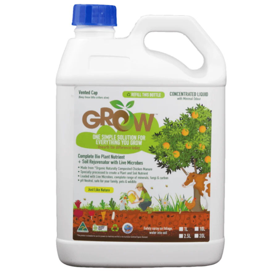 Grow Bio Organic Liquid Fertiliser 2.5L