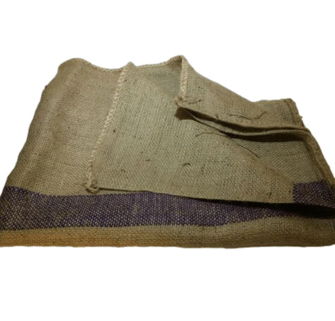 Hessian Sack Bag PURPLE STRIPE