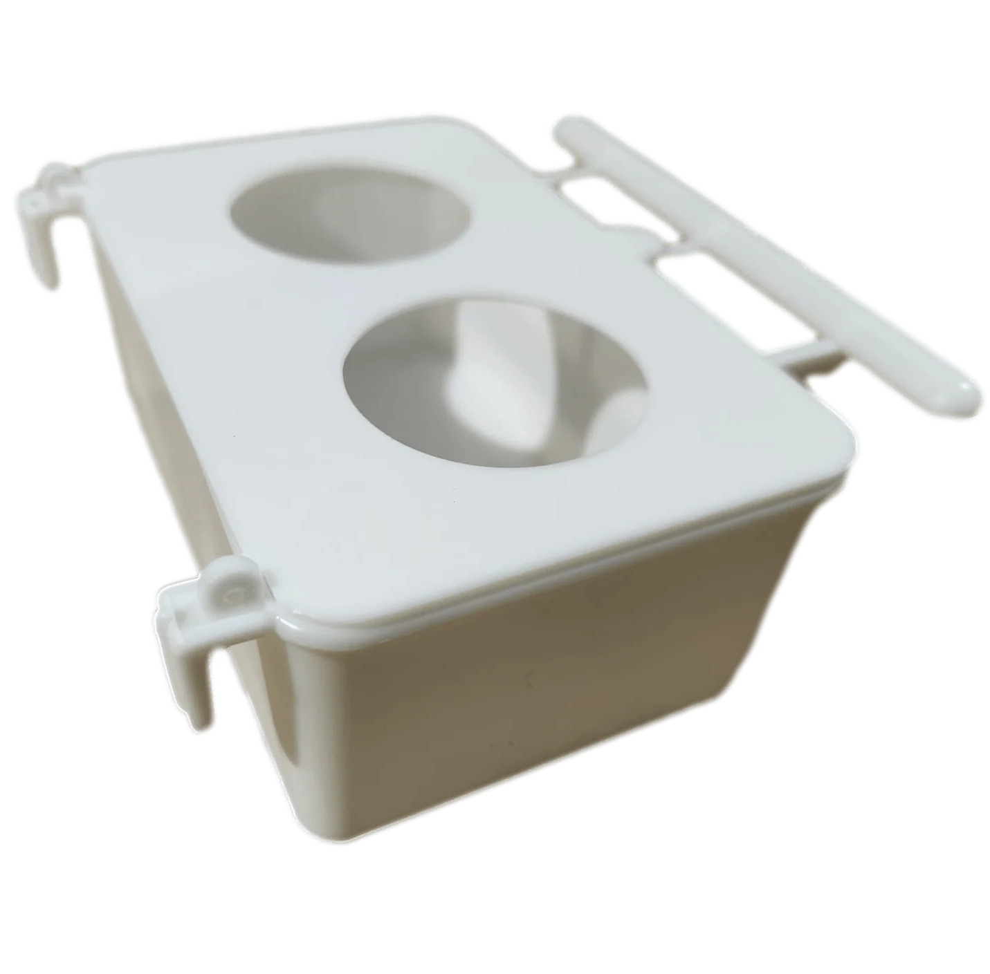 Hooded Hanging No Mess Bird Feeder with Perch (2 hole) - Image 4
