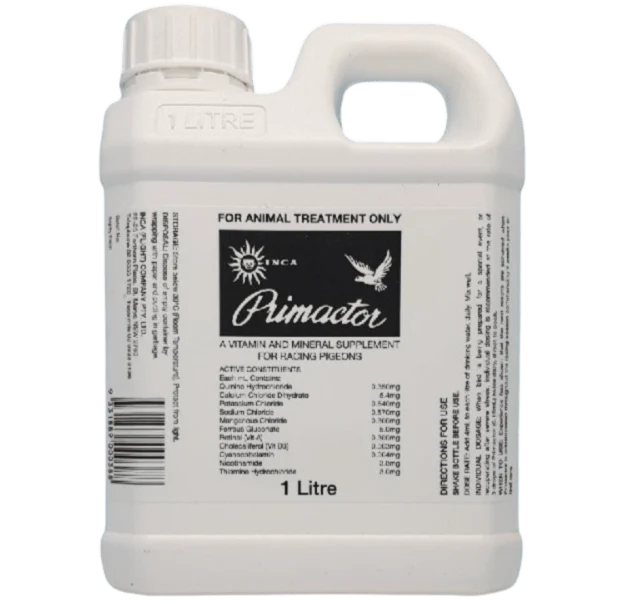 Inca Primactor: Vitamin and Mineral Supplement for Racing Pigeons - Image 2