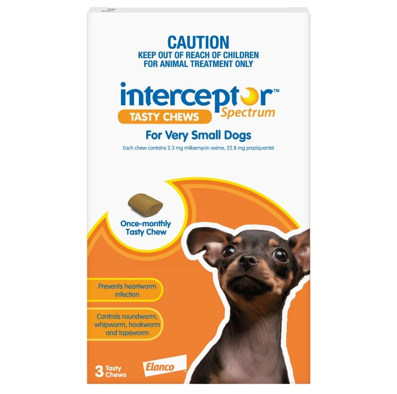 Interceptor Spectrum 4kg Extra Small Dog BROWN Chews