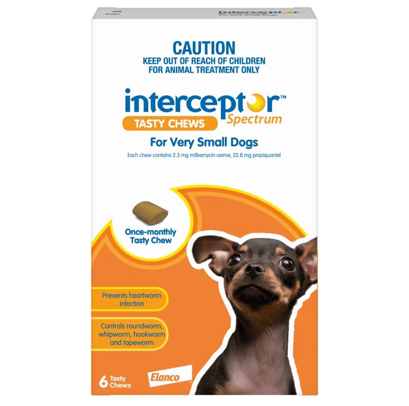 Interceptor Spectrum 4kg Extra Small Dog BROWN Chews - Image 2