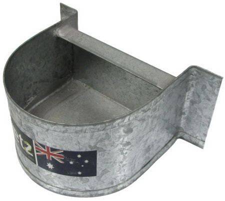 Ipetz Galvanized D Feeder 3 inch (7.5cm) FLAT BACK