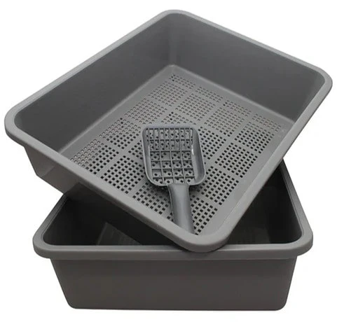 Kitter Sieve Litter Tray 3 Piece Set - Image 2