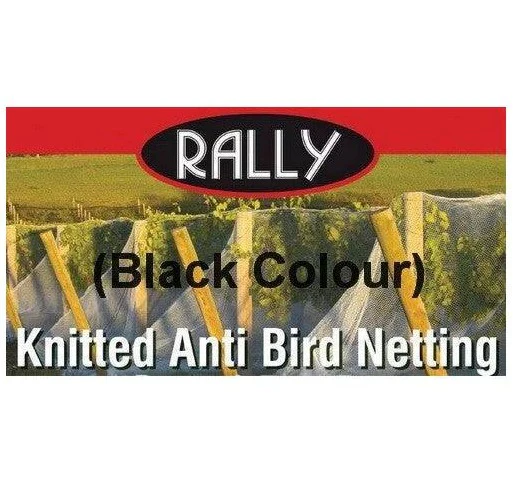 Knitted Anti Bird Netting BLACK (30gsm)