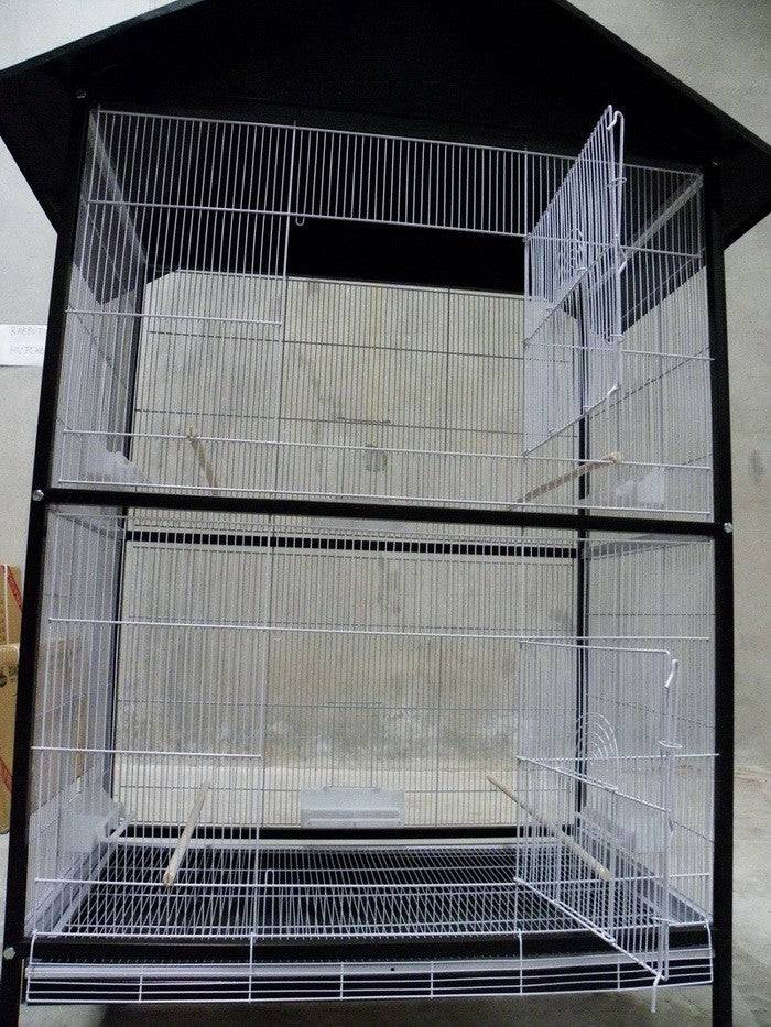 Extra Large Aviary Cage - Black & White (0594) - Image 7