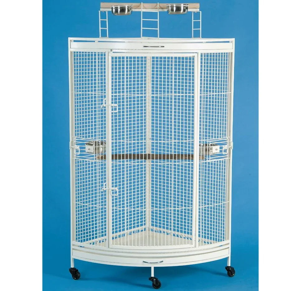 Corner Bird Cage with Play Stand r25" x 44"
