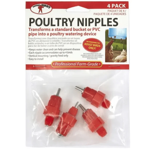 Water Nipple Chicken Droppers 4 Pack (219391)