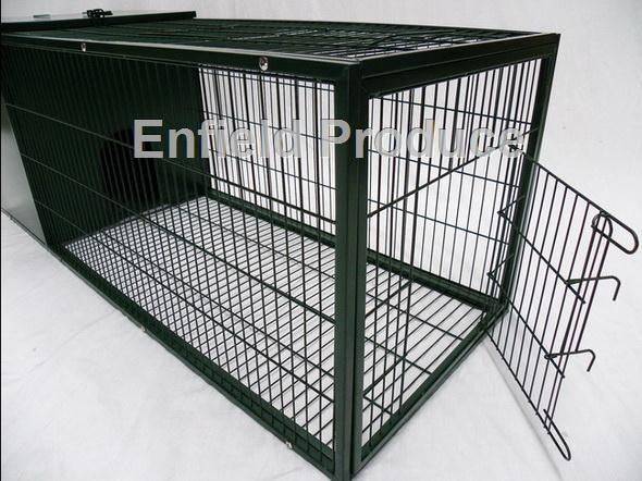 Metal Rabbit Hutch 1.2m (Dark Green) - Image 2
