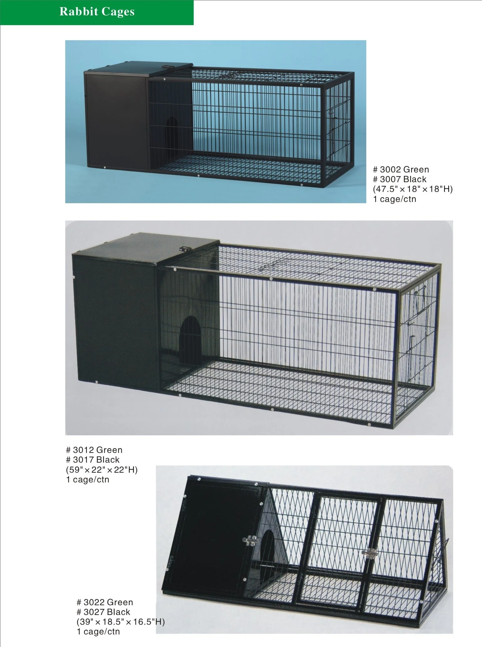 Metal Rabbit Hutch 1.5m (Black) - Image 8