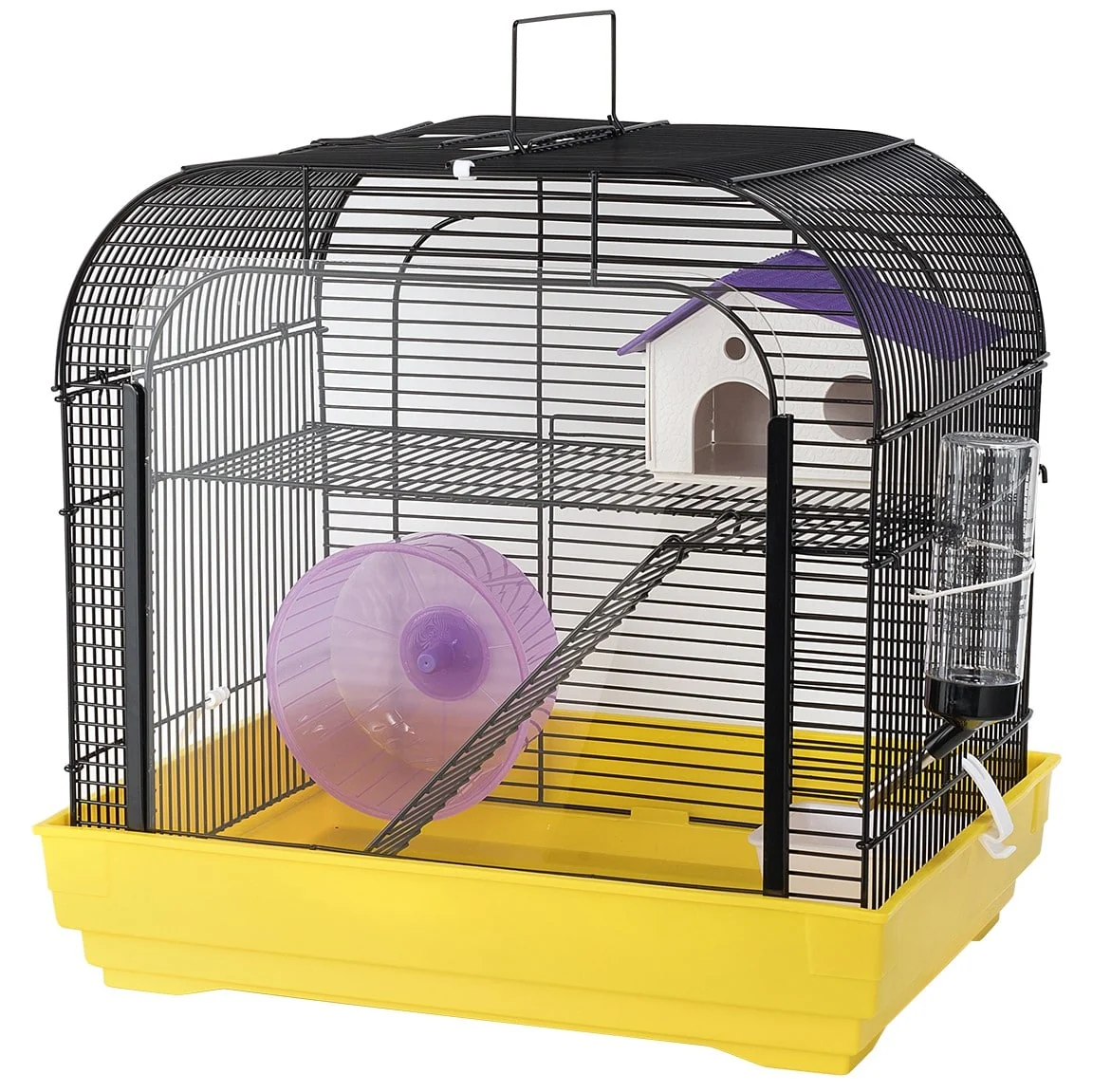Mouse Cage Double Storey Clear Front View (3484) - Image 3