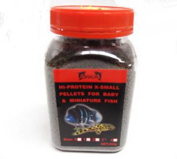 Orca Hi Protein X-Small Pellets for Baby & Mini Fish 200g