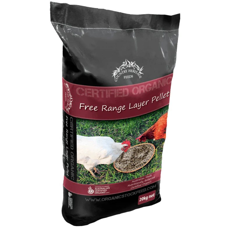 Organic Free Range Layer Pellets Chicken Feed 20kg