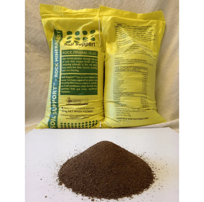 Palagonite Soil Support: Organic Rock Dust Mineralizer