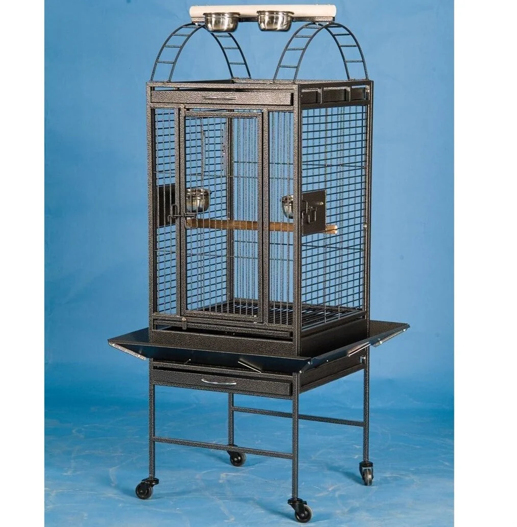 Parrot Bird Cage with Roof Top Perch