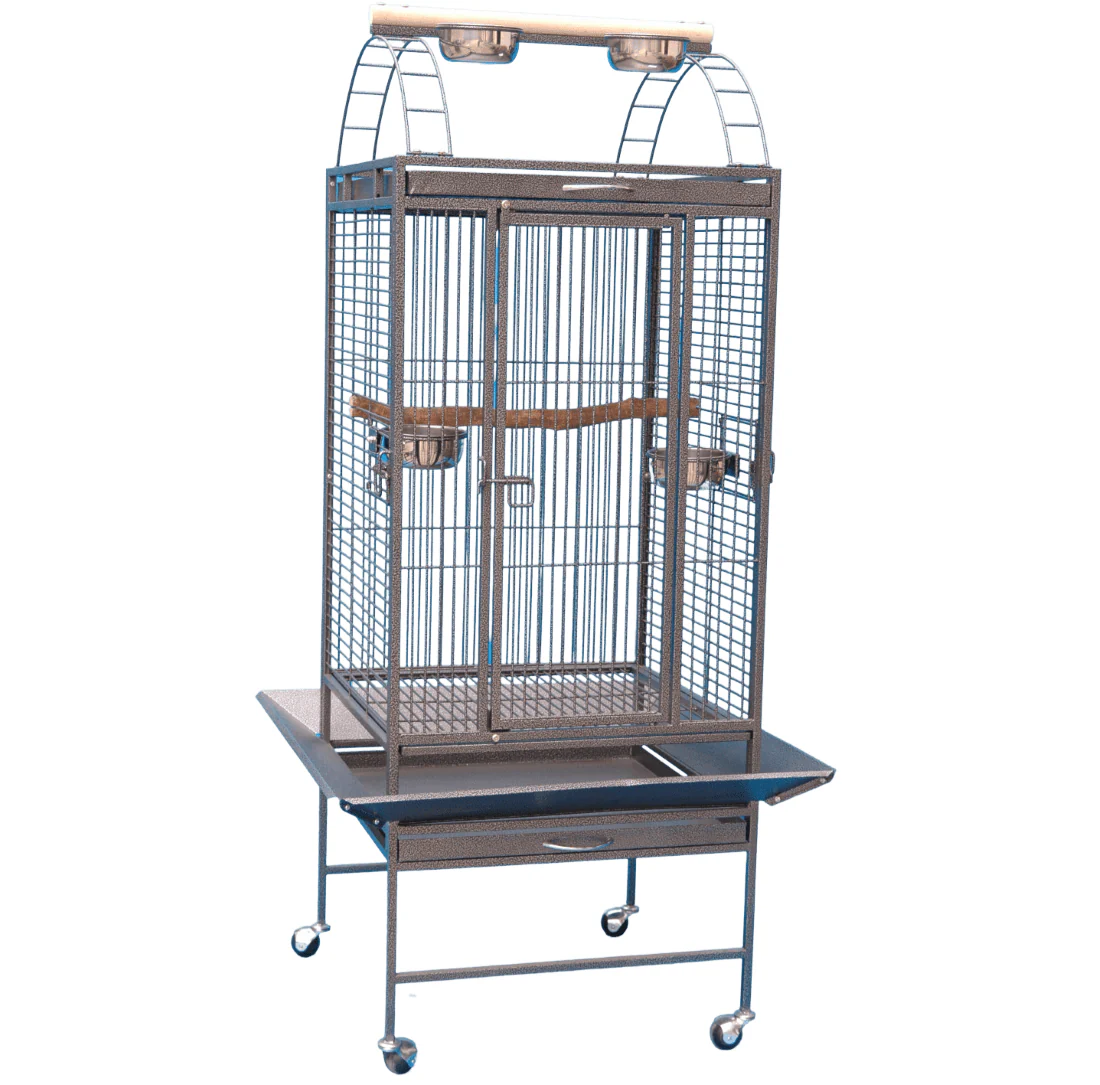 Parrot Bird Cage with Roof Top Perch 55 W x 78 H cm