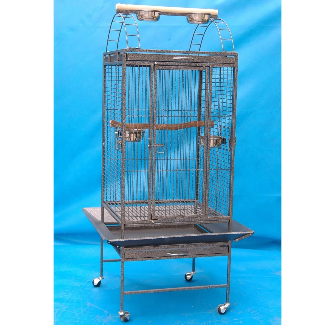 Parrot Bird Cage with Roof Top Perch 55 W x 78 H cm - Image 2