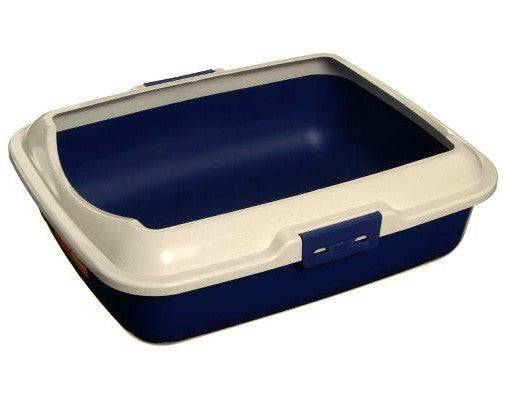 Rectangular Cat Litter Tray with Rim