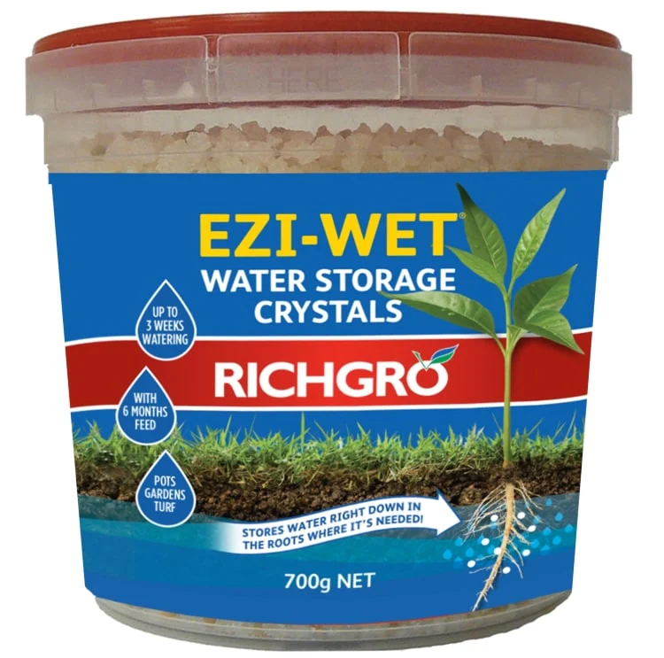 Richgro Ezi-Wet Water Storage Crystals 700g (Plus Fertiliser)