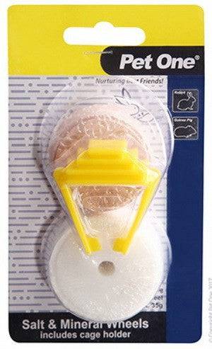 Salt Lick and Mineral Wheels with Clip 85g & 35g