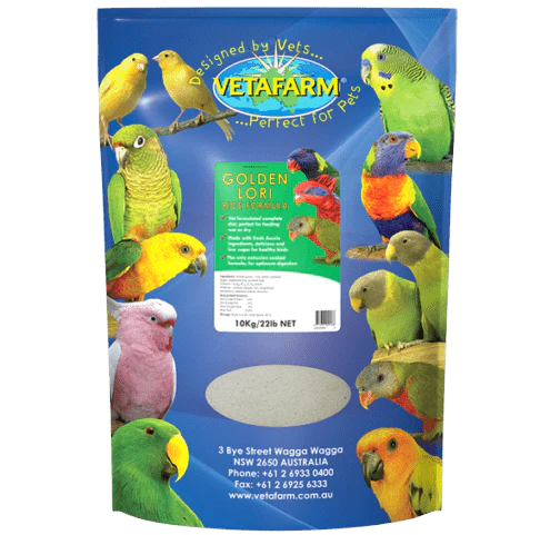 Vetafarm Golden Lori Rice Formula Lorikeet Food - Image 3