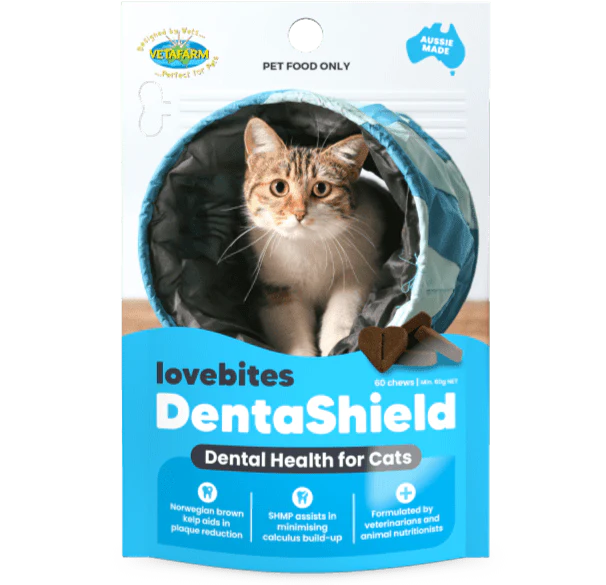 Vetafarm Lovebites DentaShield Cat Chews 60 pack