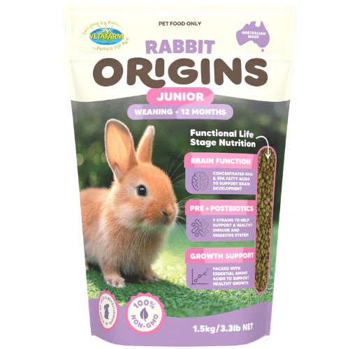Vetafarm Origins Rabbit JUNIOR 1.5kg