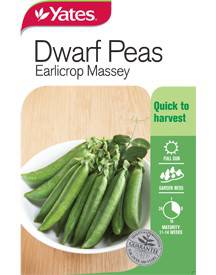 Yates Dwarf Peas - Earlicrop Massey (All Year Round)